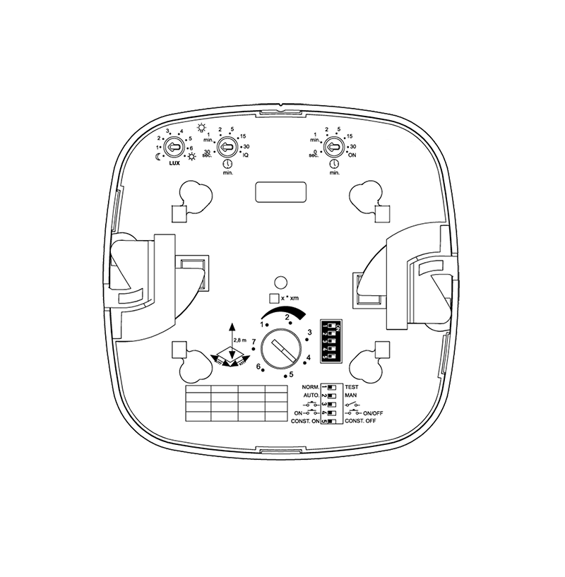 Sensor detection range