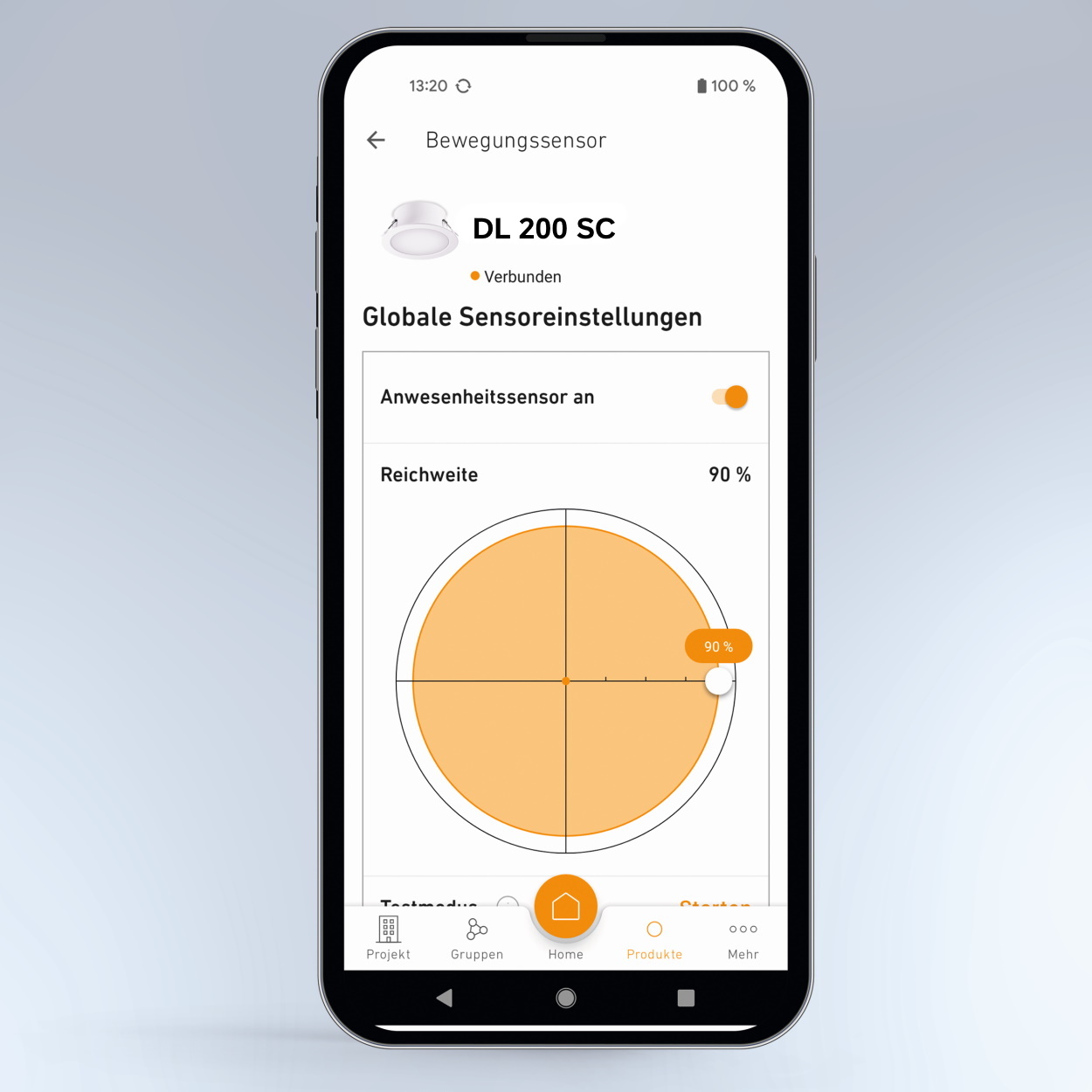 Mise en réseau et réglage possibles via Bluetooth