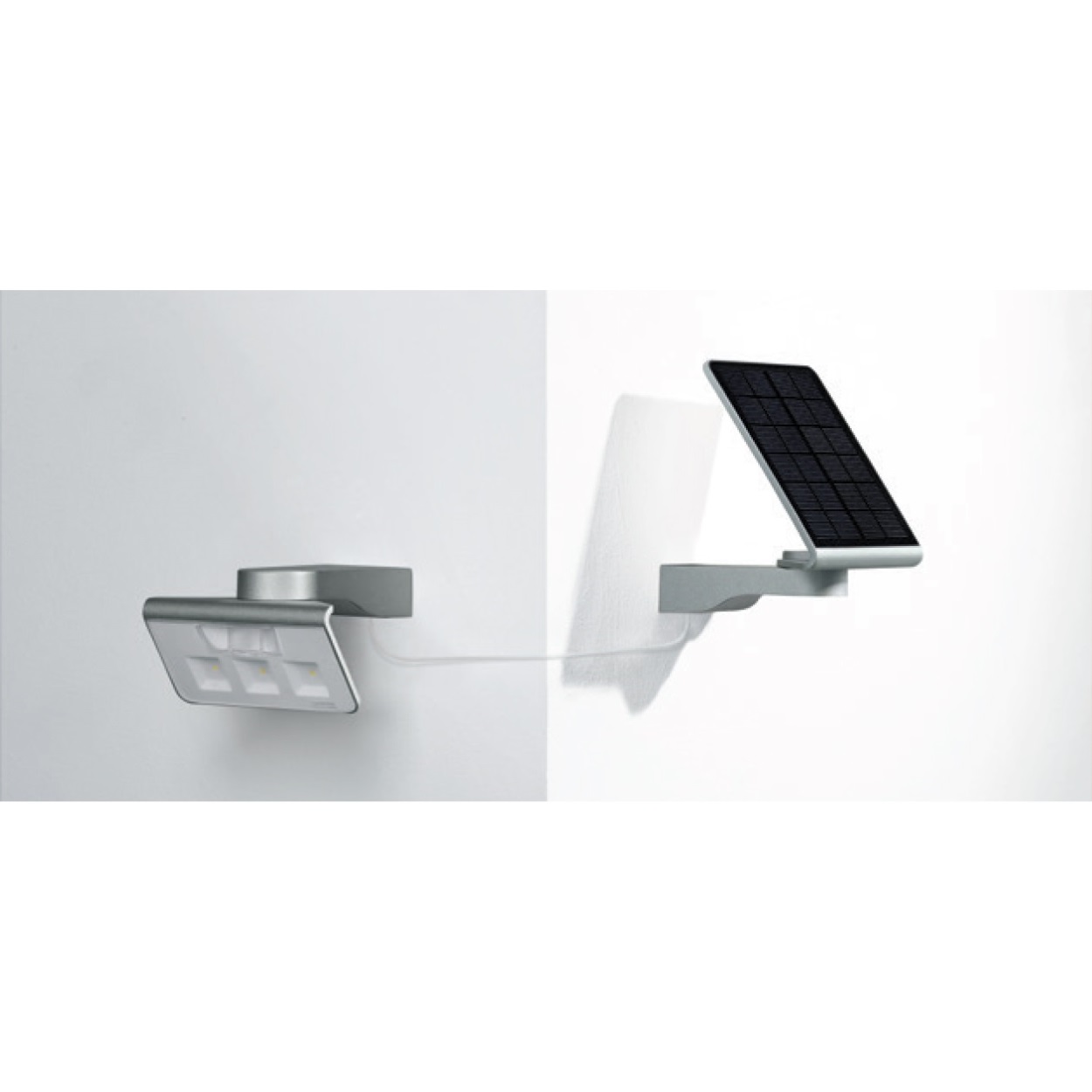 Solarpanel und LED-Panel getrennt montierbar