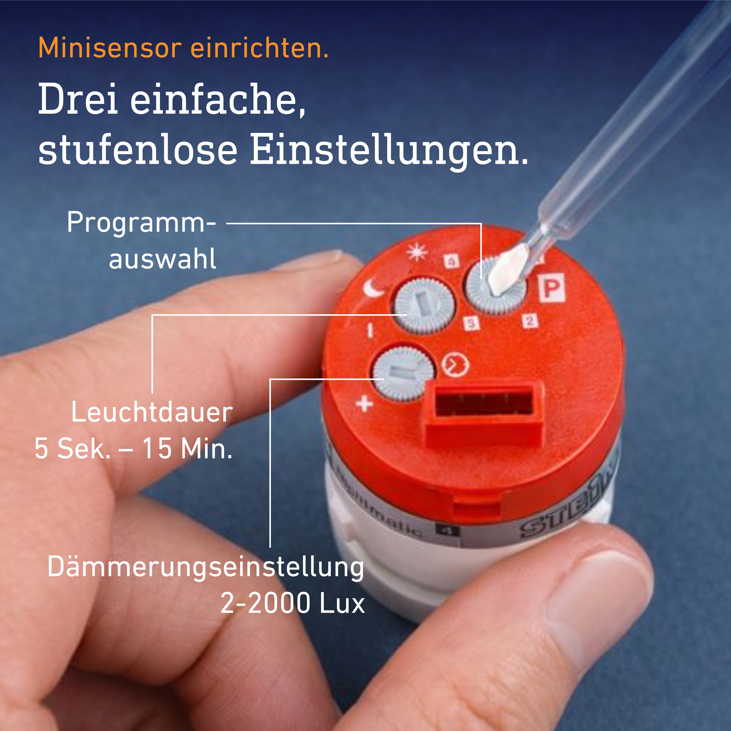 Sensor detection range