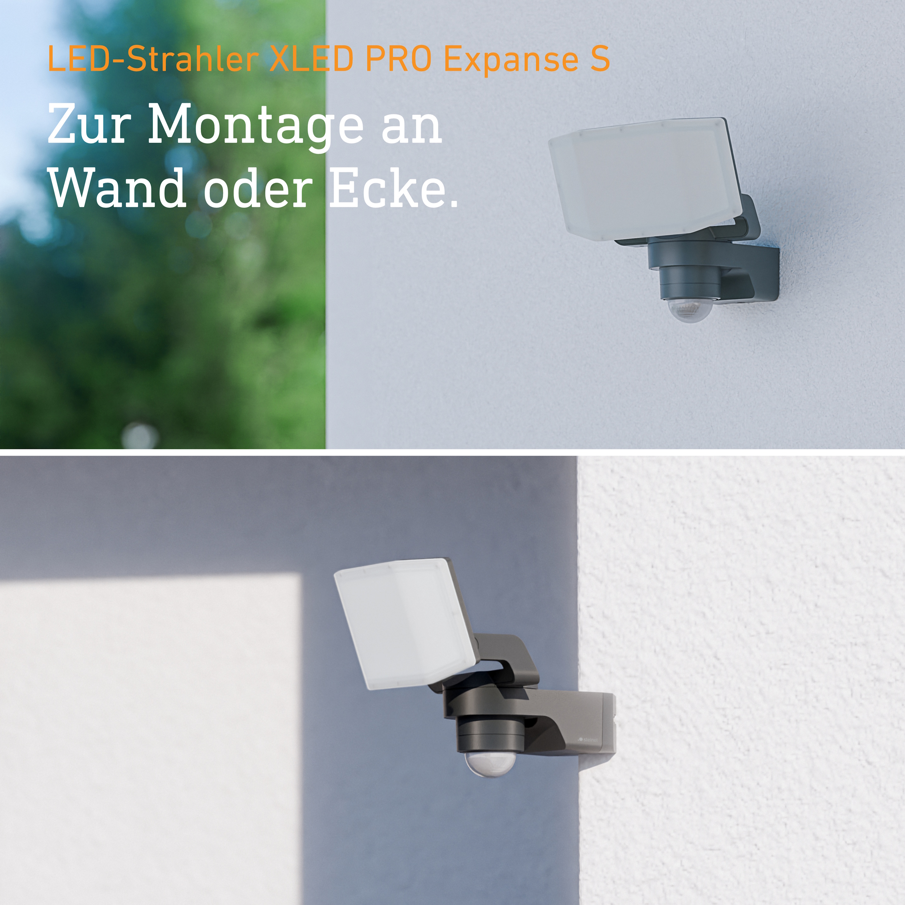 Steinel XLED PRO Expanse S avec détecteur de mouvement - anthracite