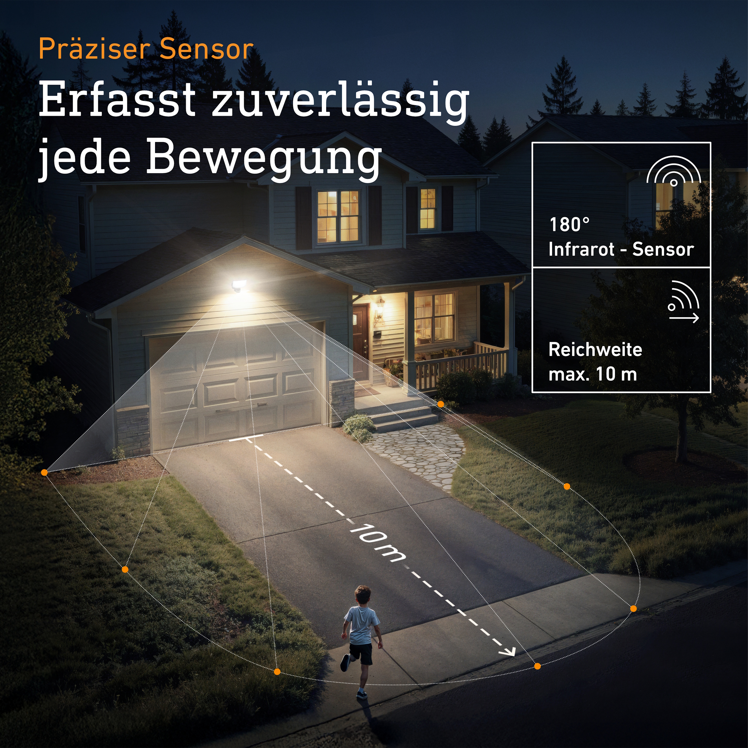 Steinel XLED Protect S mit Bewegungsmelder - anthrazit