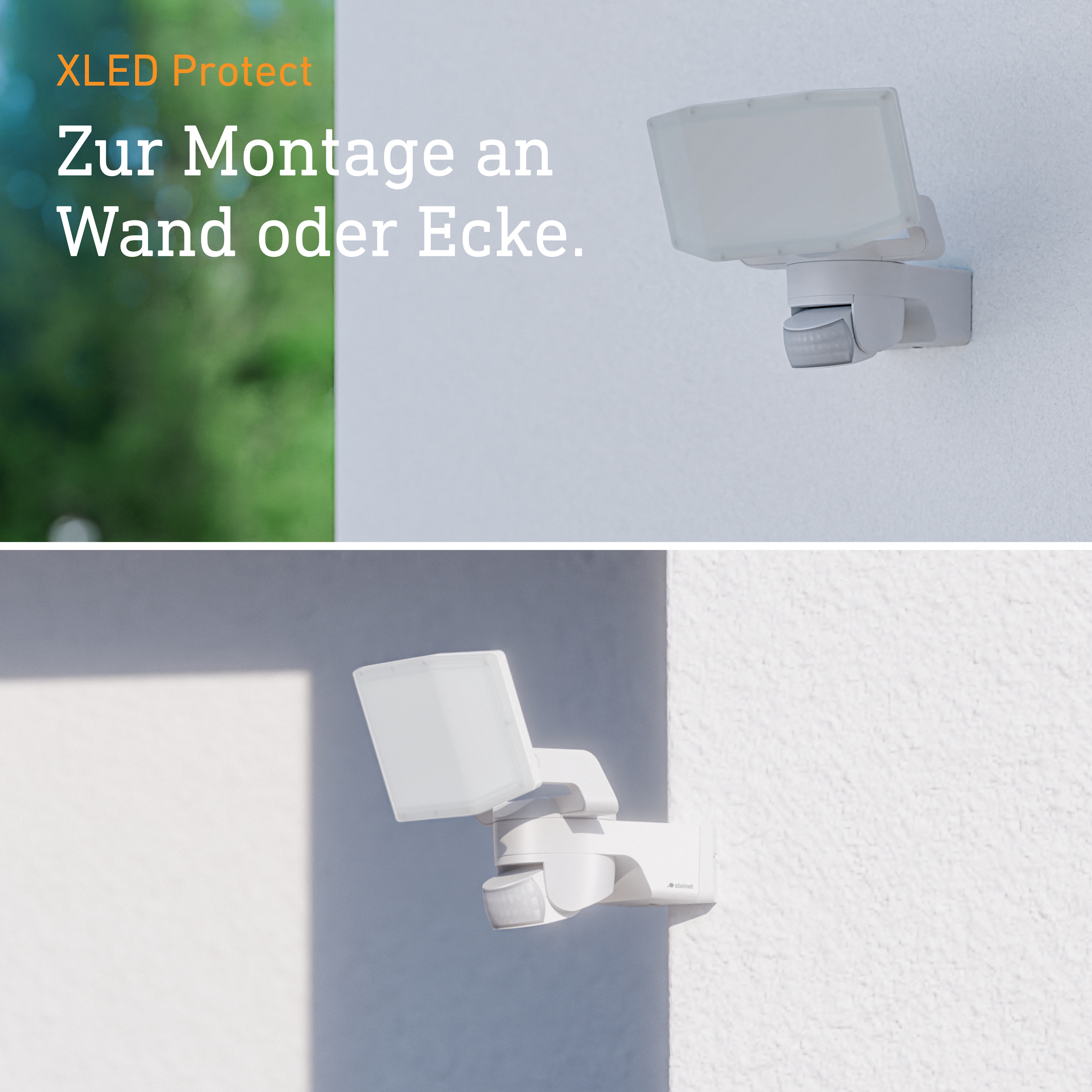 Steinel XLED Protect ohne Bewegungsmelder - weiss