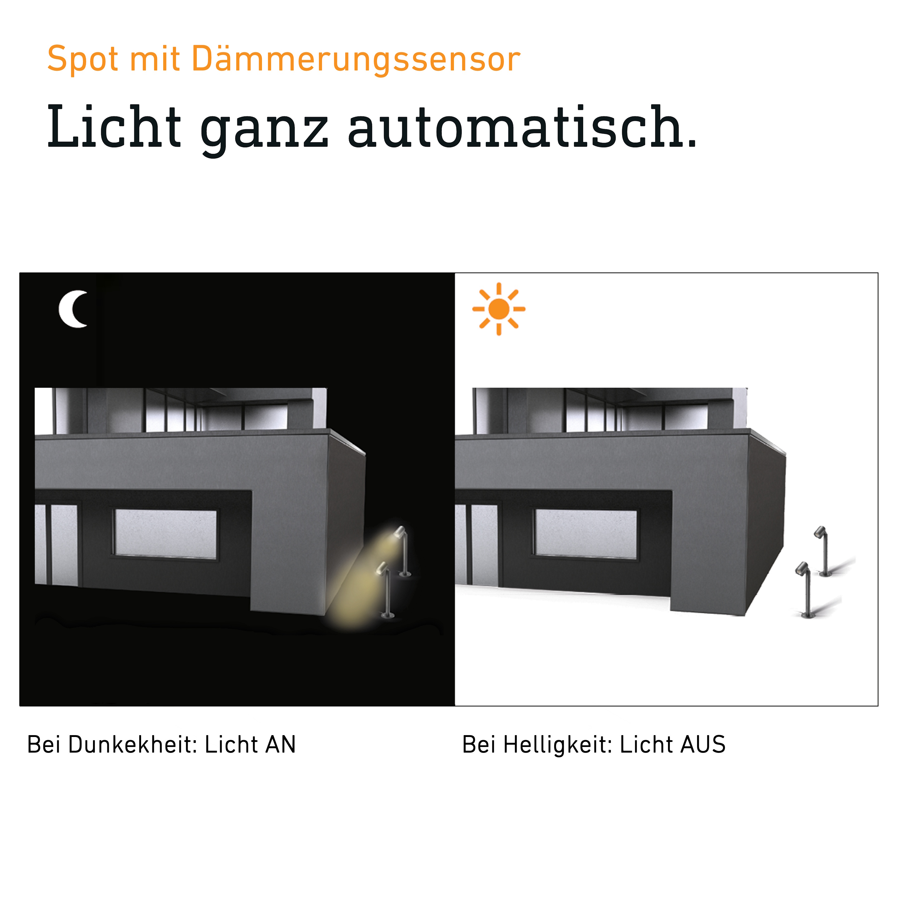 Steinel Spot Way N mit Dämmerungsschalter