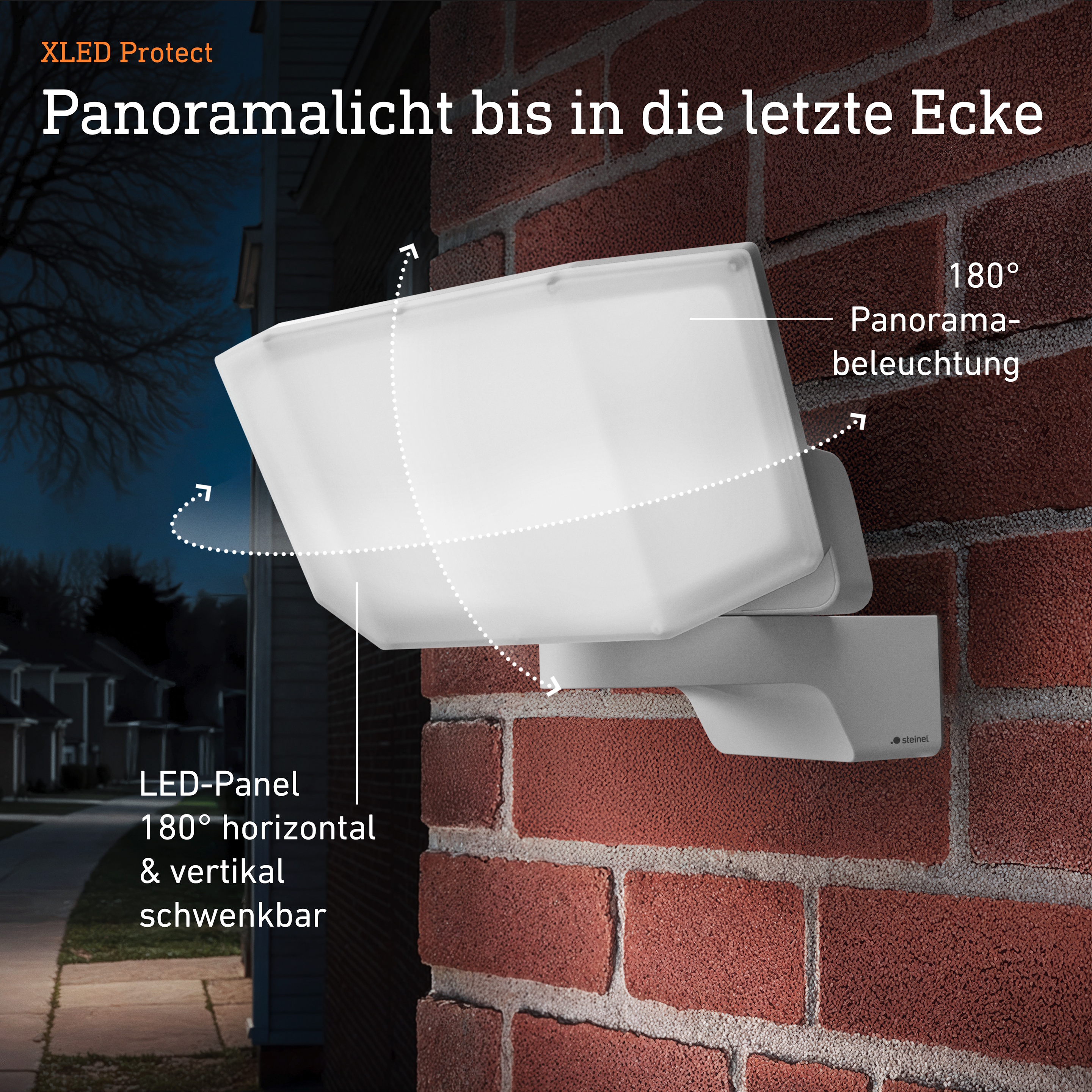 Steinel XLED Protect ohne Bewegungsmelder - weiss
