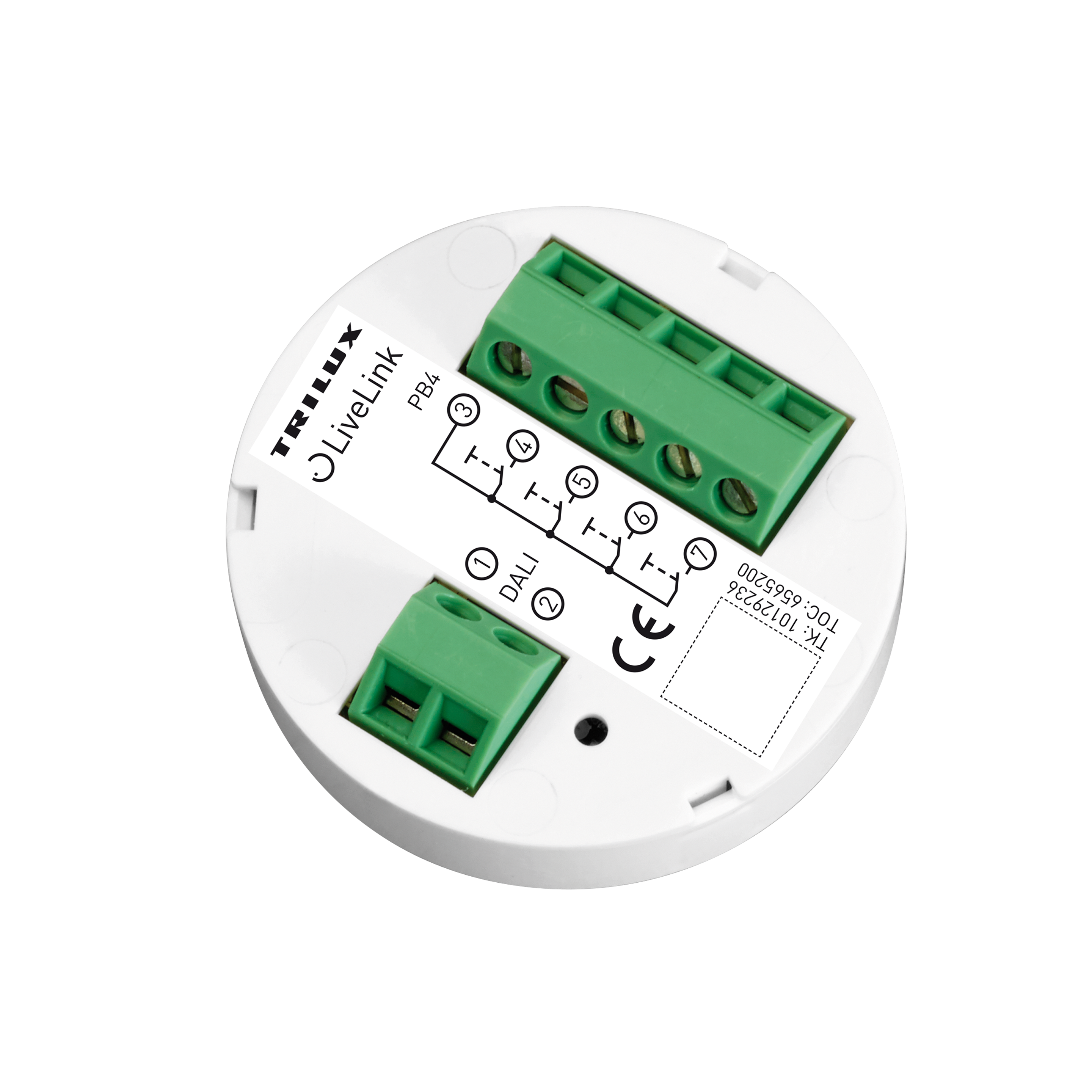 Nevalux Accoppiatore a pulsanti DALI quadruplo LiveLink