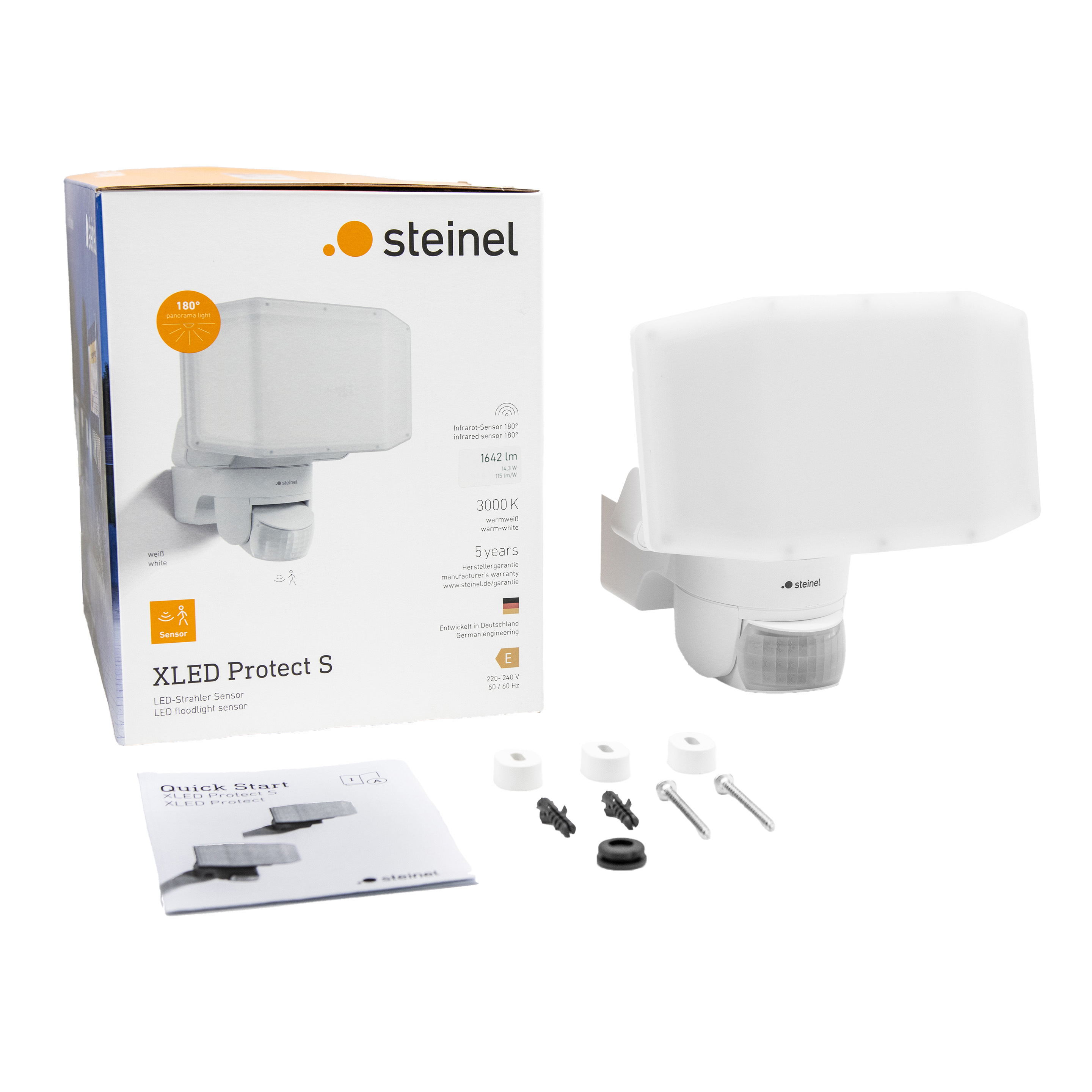 Steinel XLED Protect S mit Bewegungsmelder - weiss