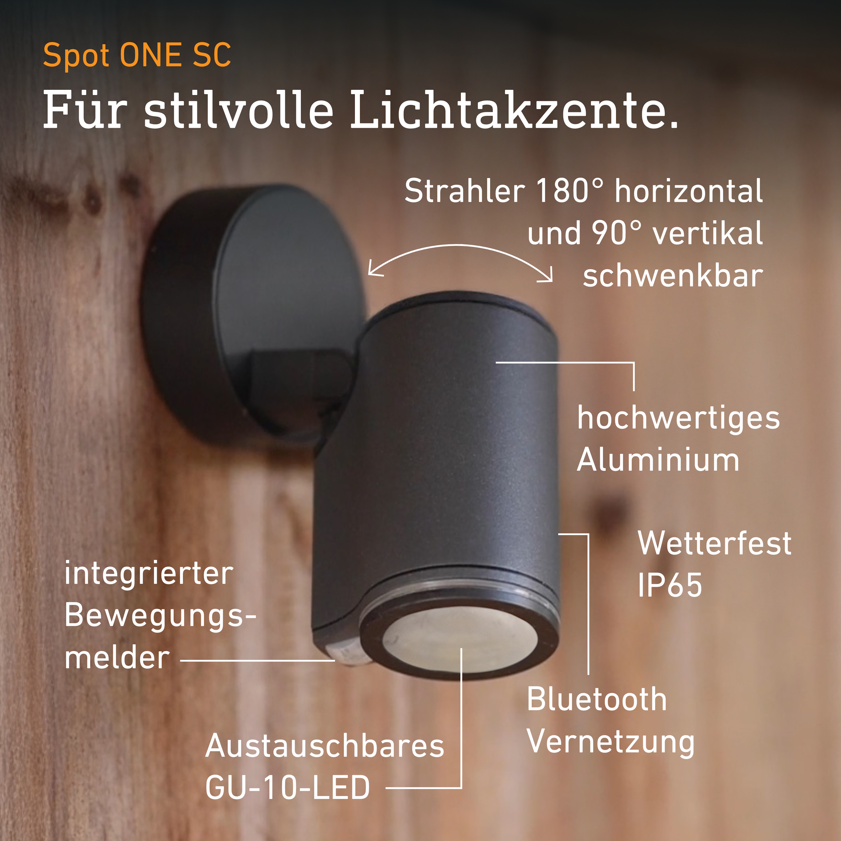 Steinel Spot ONE SC mit Bewegungsmelder & Bluetooth