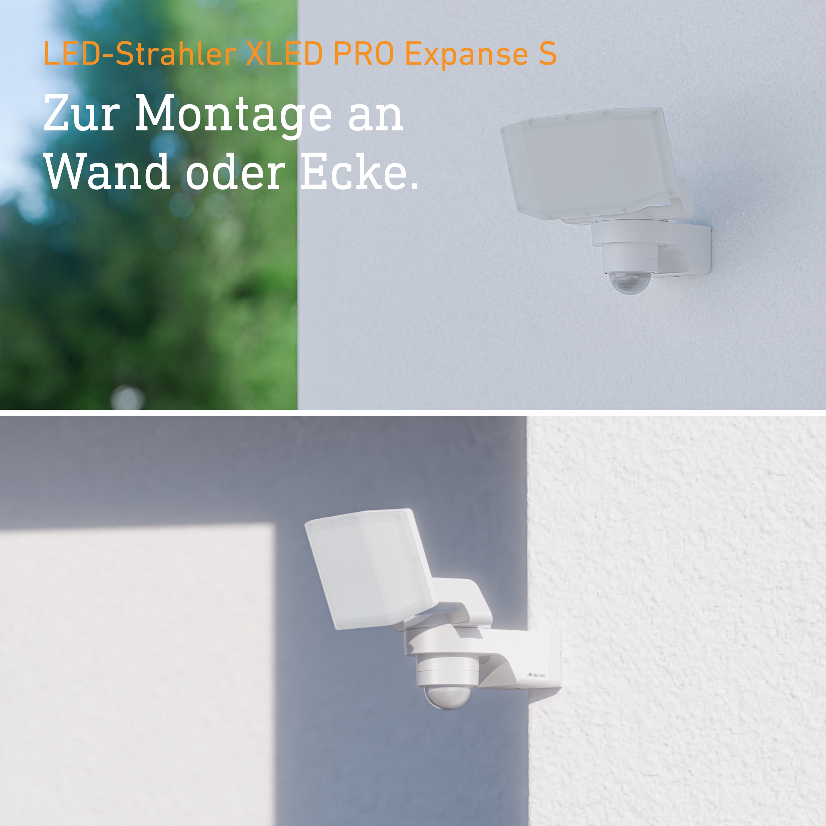 Steinel XLED PRO Expanse S with motion detector - white