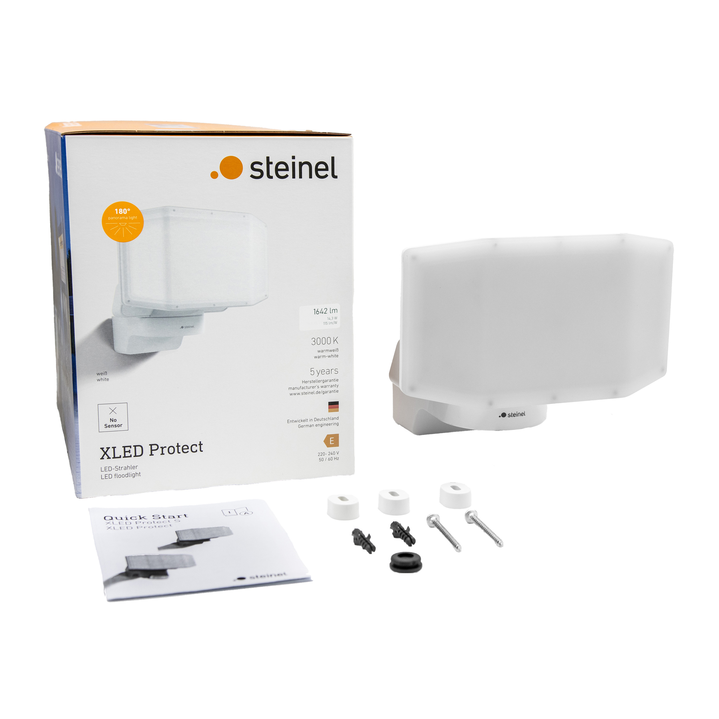 Steinel XLED Protect ohne Bewegungsmelder - weiss