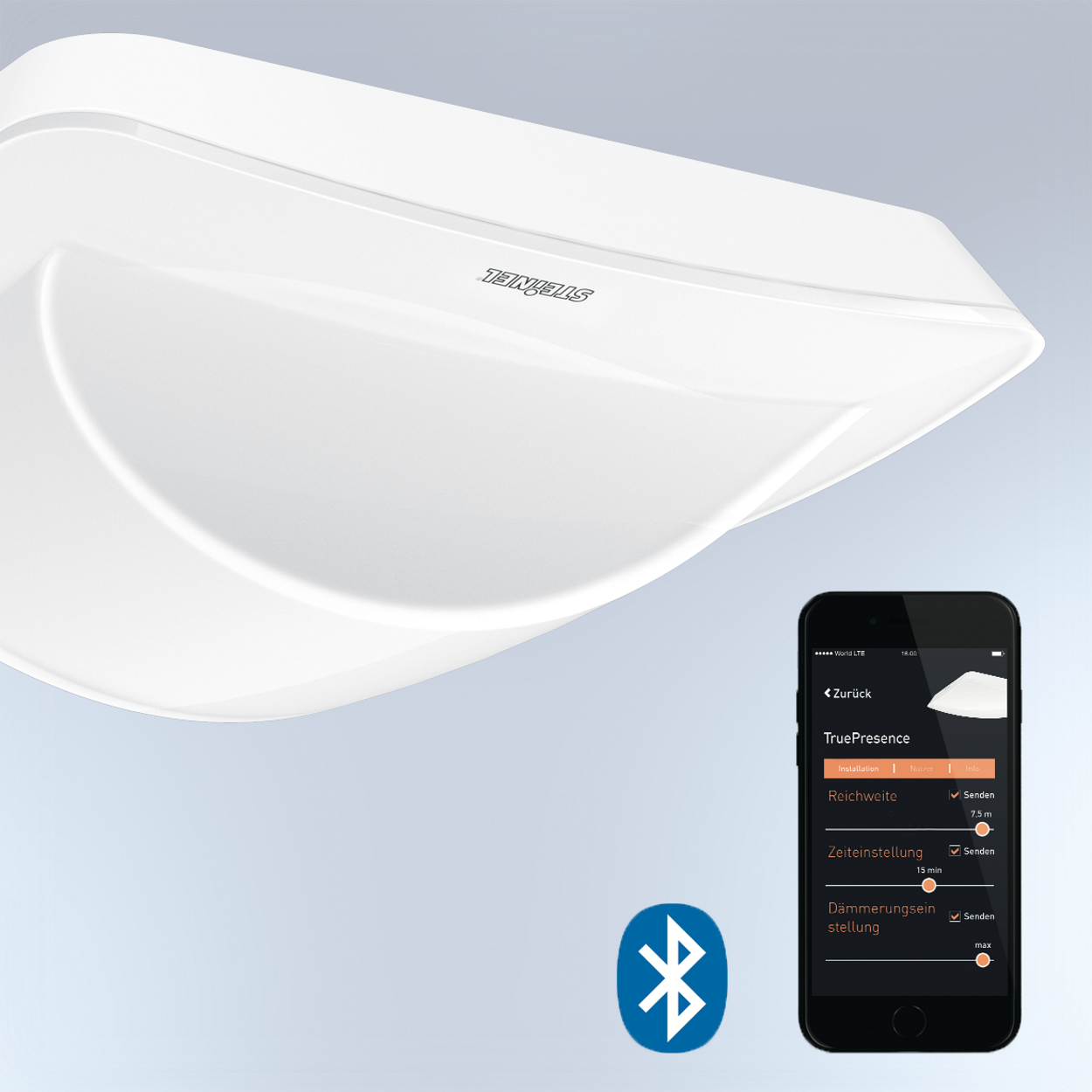 Interconnectable and adjustable via Bluetooth