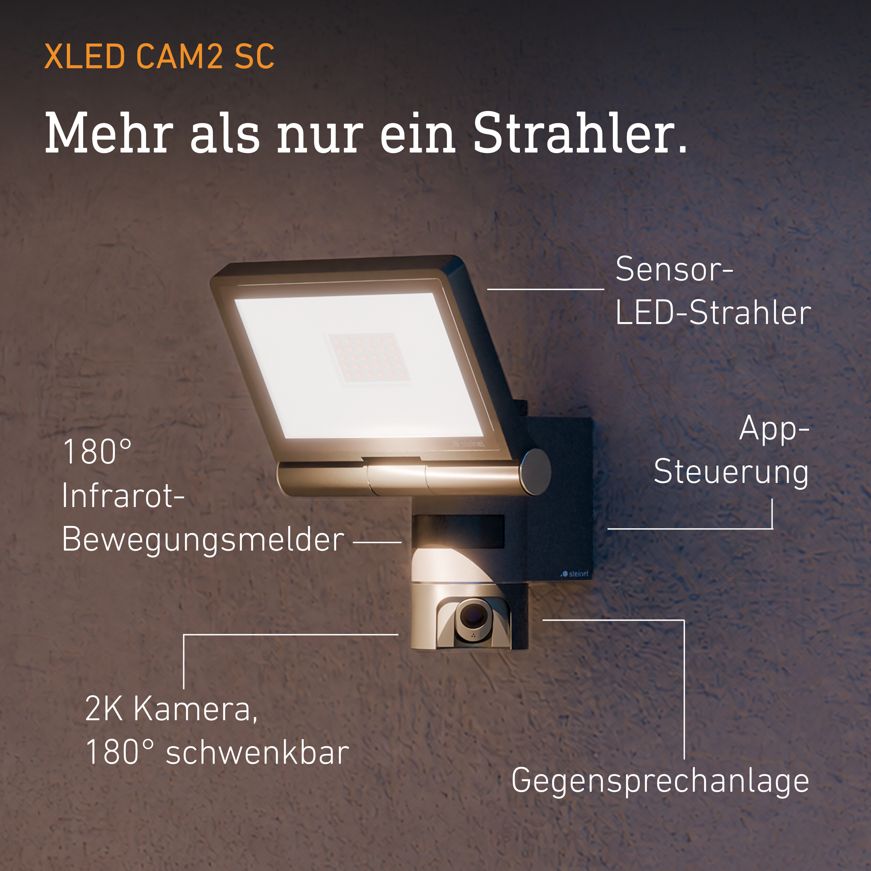 Steinel XLED CAM2 SC Anthracite